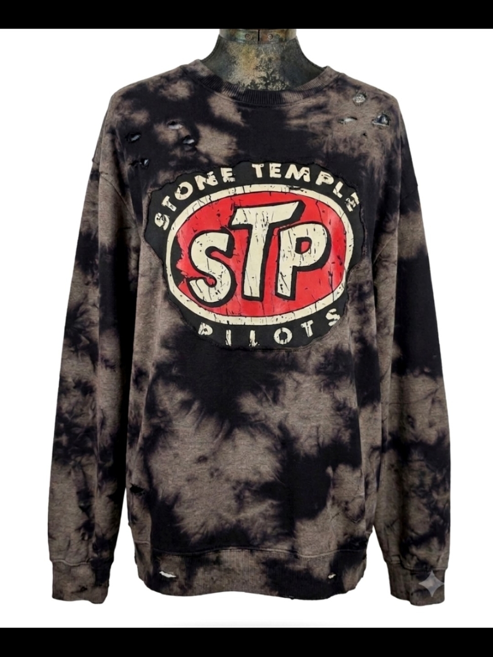 Gender Neutral Upcycled Stone Temple Pilots Sweatshirt